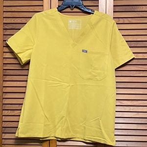 Figs Light Gold Catrina Scrub top